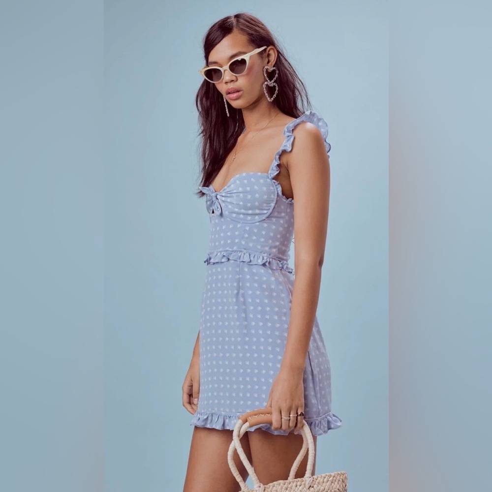 For Love & Lemons sweetheart dress sz S